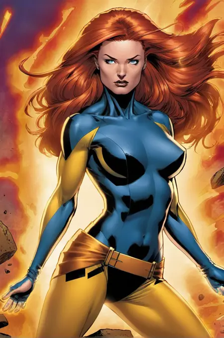 SDXL Marvel Jean Grey