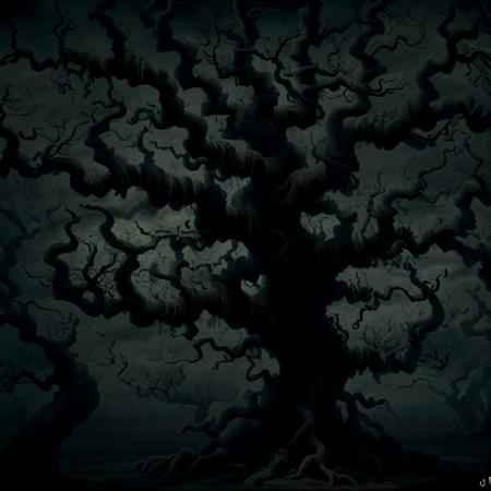 <lora:GloomyNightmareAI:1> GloomyNightmareAI tree