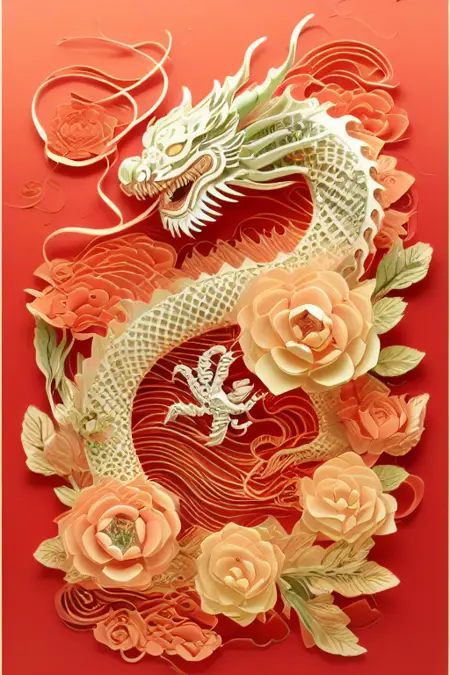 KONANai | 剪纸艺术 | 中国龙