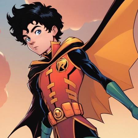 Jon Kent as Robin (Damain Wayne) V1