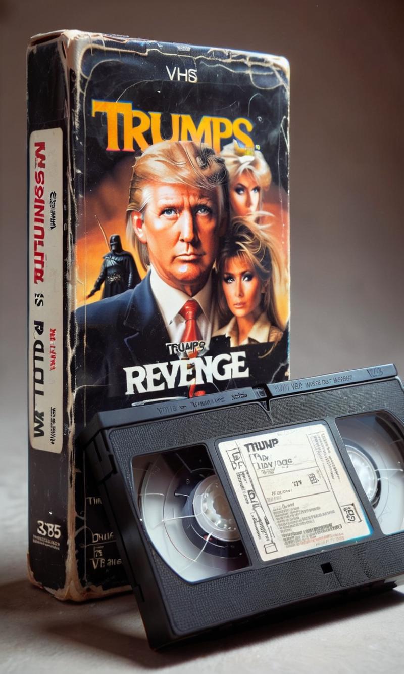 Trump's Revenge VHS Tape Cover Booklet and Cassette Tape