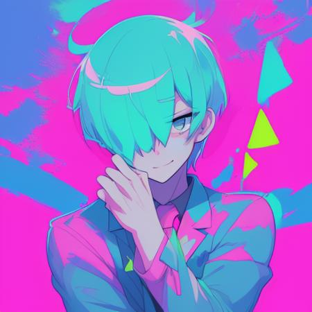 suit ,((1body, male)),
Masterpiece, high quality, best quality, highres,
 <lora:PE Neon Pastel Anime Style 1.5:0.8> PENeonPastel, anime, vibrant colors, pastel color, neon color