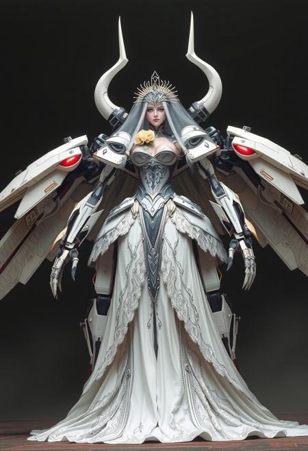 Deadly Mecha Bride, a giant piloted mecha in the form of a Bride
