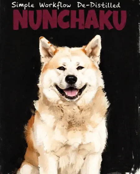 Simple workflow for Flux DE-DISTILLED w/ Lora Loader, metadata & upscaler