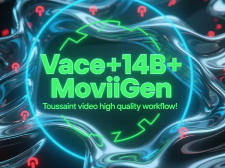 Vace+14B+MoviiGen Toussaint video high quality workflow!