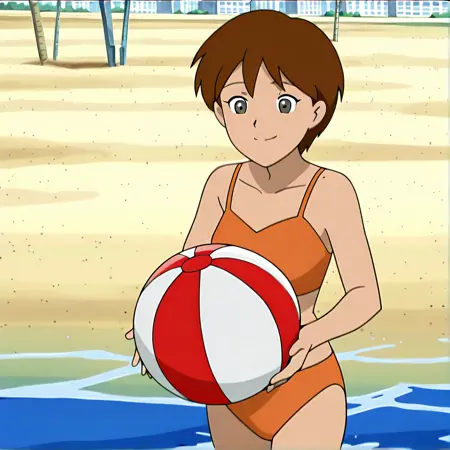 Sonic X - Background Beach Girl