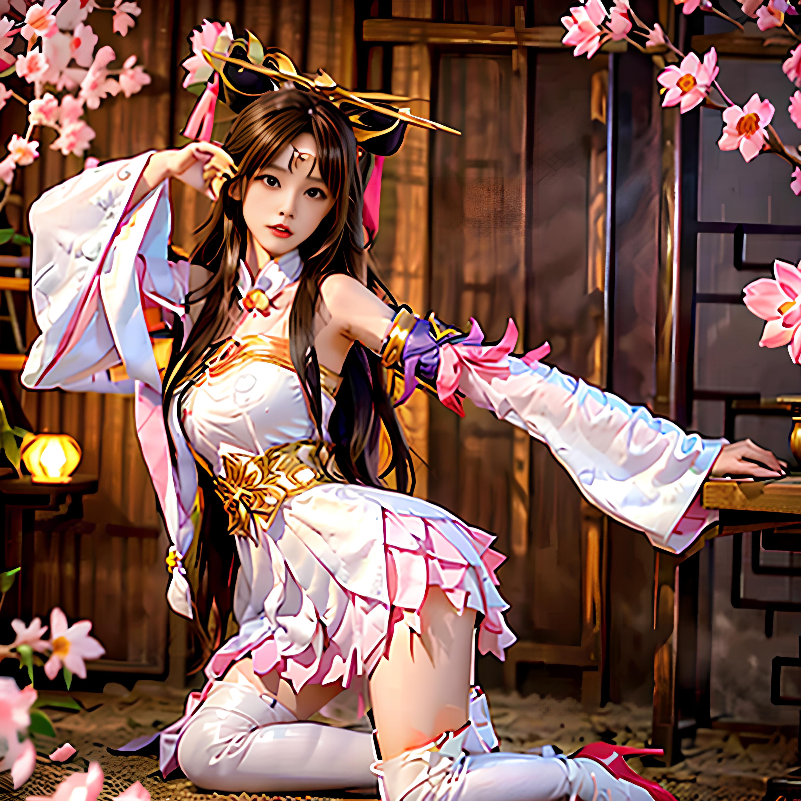 王者荣耀-貂蝉-绝世舞姬（原皮）；diaochan-jswj image by azsxdcfly