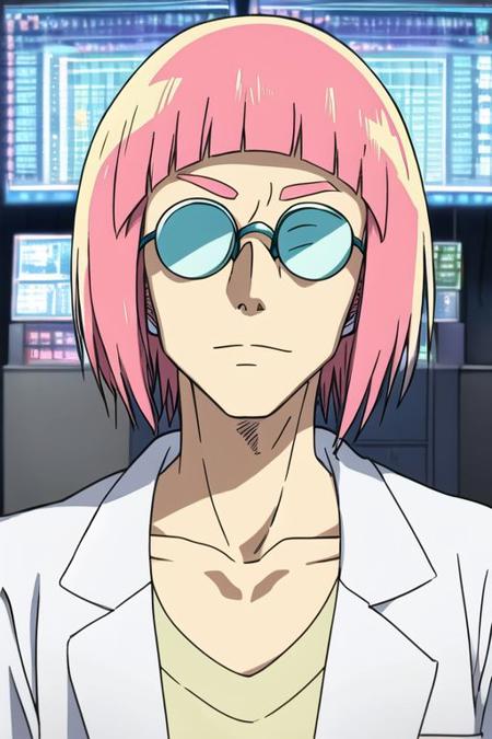 hidaka,
solo, pink hair, 1boy, glasses
<lora:flifla-v1.0:1>