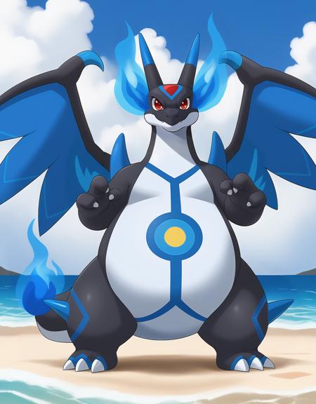 Mega Charizard X2 - Pocketown (Pokemon) - SDXL(Pony) v2_pindigoxl