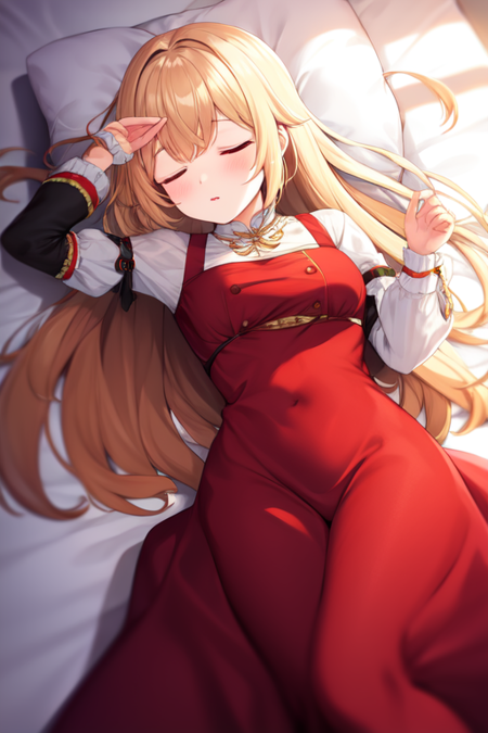 russian dress, sleeping