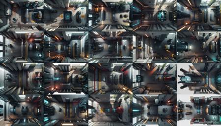 map,a futuristic room with a lot of pipes and pipes, <lora:FutuCity-10:0.80>