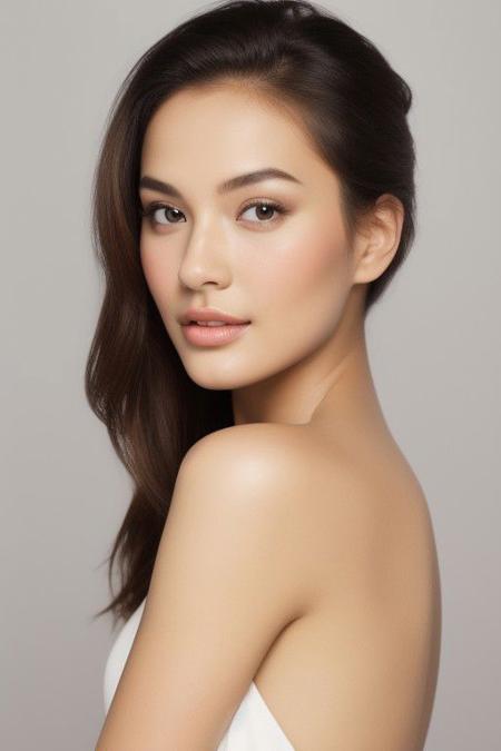 Beauty Photography: Focuses on well-lit, flawless skin and often used in beauty and cosmetics advertisements.<"shooting under very dark condition":1.8> with high iso, film, high key