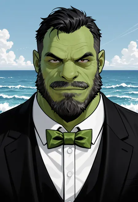 Orc Butler from civitai.com/images/62729202