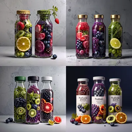 Bottle and paper bag