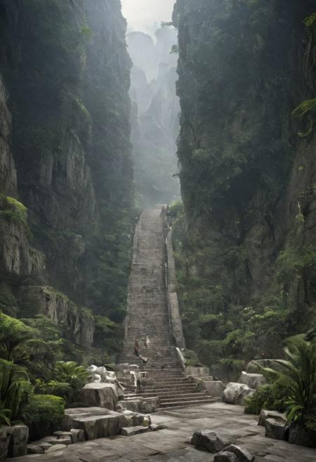 (POV view , DOF, first people view from the entrance, low angle shot:1.4), in the rainforest, mist,
(Ancient civilization, Alien Prometheus movie scene, dune movie scene:1.5), (The colonial city of the future, in the mist-filled Grand Canyon, on an unknown Earth-like planet, 2 moon on sky, Spaceship flight connects colonies, waterfulls:1.3), (Machu Picchu, a mountain settlement, incredibly spectacular:1.2), (Mario Botta:1.3), (avant-garde, future, reality, science fiction, photorealistic), (modern architecture:1.2), White limestone and black granite, fountain, waterfall, landmark, square, path, narrow street,
(Large Files, Ultra Realistic, 8K, 16k, FHD, HD, VFX, Perfect, Photography, composition, Architecture Sales Photography, Architecture Competition, Ultra High Resolution, Cinematography, High Resolution Image:1.1), (dramatic lighting, direct sunlight, ray tracing, clear shadow:1.2),  (real landscape:1.1), (blurred background:1.0), (urban background, more_details) ,
extremely detailed, hillscastel, great lighting, Factory, industrialbuilding