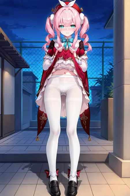 [concept]skirt lift from middle/ 从中间提起裙子