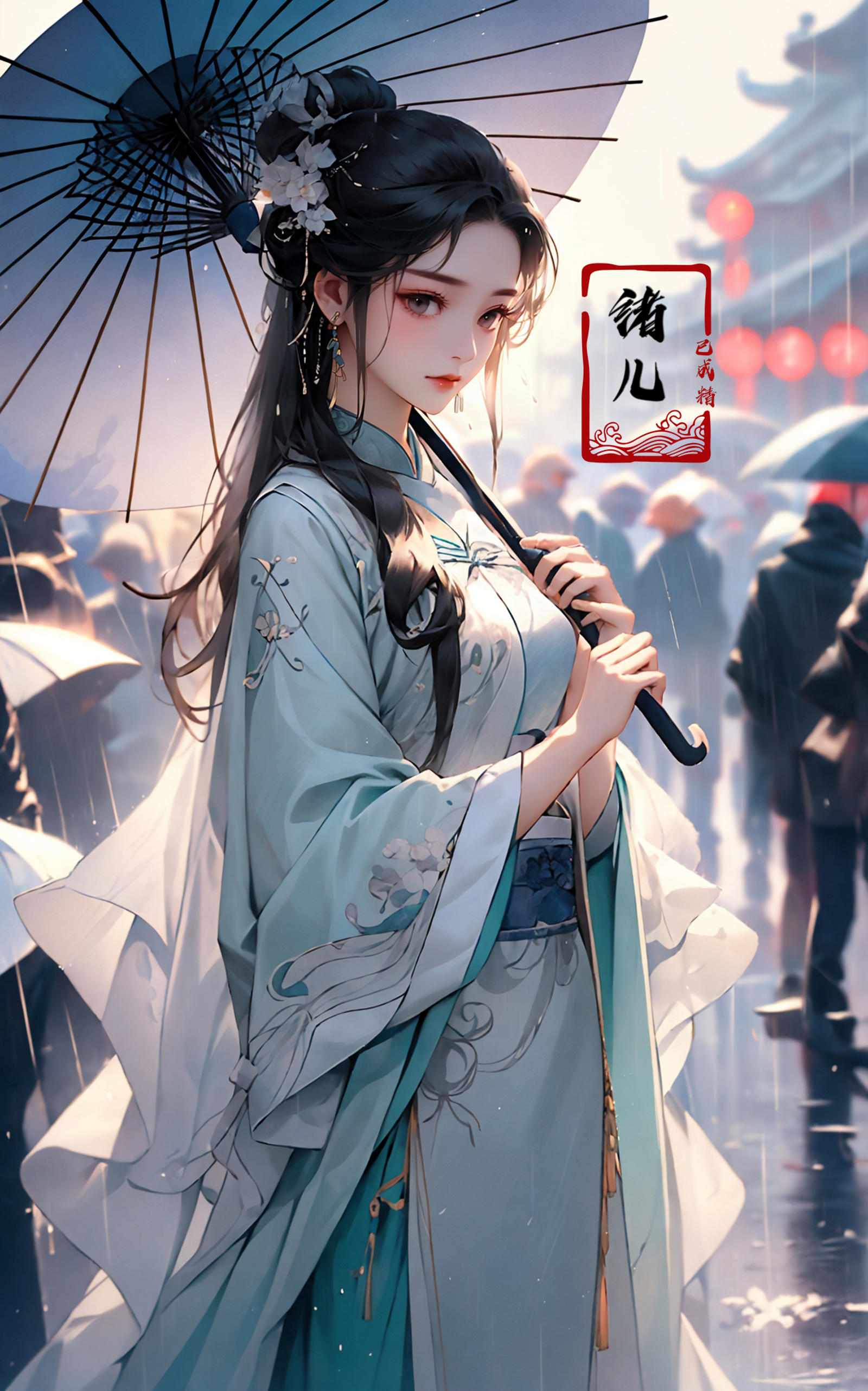 绪儿-伞中仙Fairy Under Umbrella image by XRYCJ