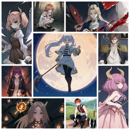 Frieren: Beyond Journey's End 葬送のフリーレン || Frieren / Fern / Stark / Himmel / Haiter / Eisen / Flamme / Aura / Linie / Lugner / ...