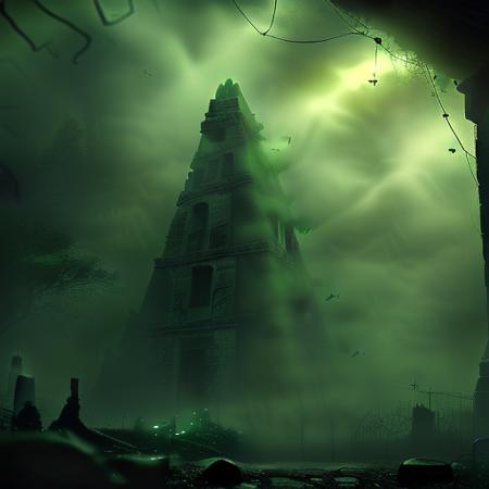 World of Green Mist (SD1, SDXL, Pony, Flux) SD1.5