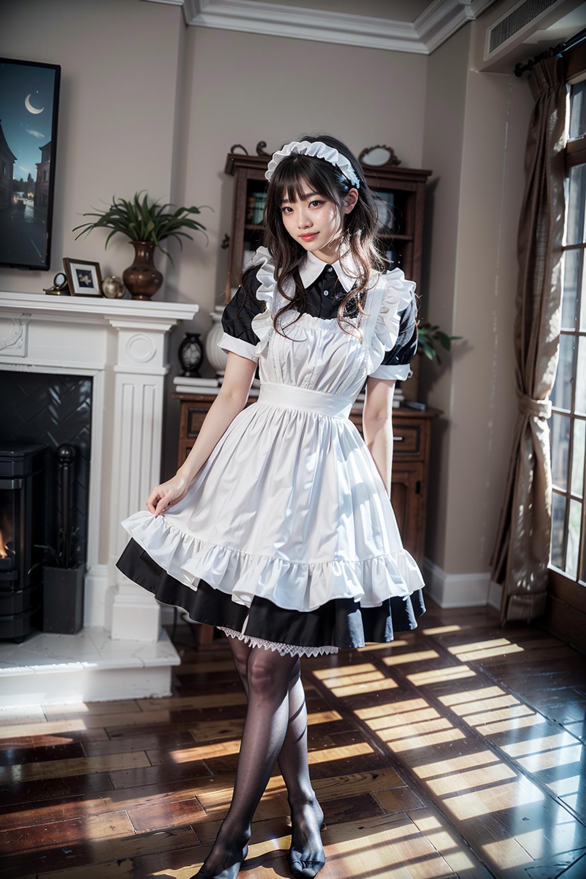 Maid costume | 女仆装 image by feetie