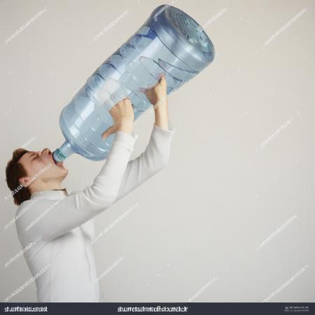 Drinking with both hands V1