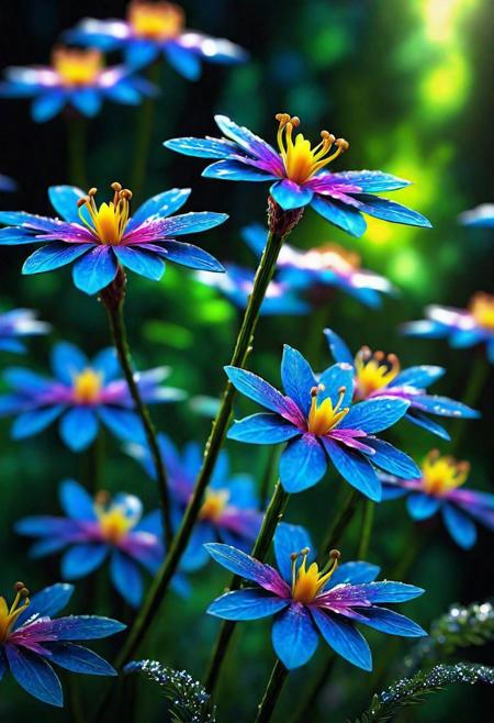 Fantasy, twinkling flowers, forest, light, sparkle, fine art, extreme details, photorealistic, matte painting" ultra highly detailed, detailed, dark bg, dark bg, rainbow color, ceramic, this one digital painting, highly detailed, intricated, intricated pose, clarity, high quality, center align, Miki Asai Macro photography, close-up, hyper detailed, trending on artstation, sharp focus, studio photo, intricate details, highly detailed, by greg rutkowski<lora:xl_more_art-full_v1:0.4>
