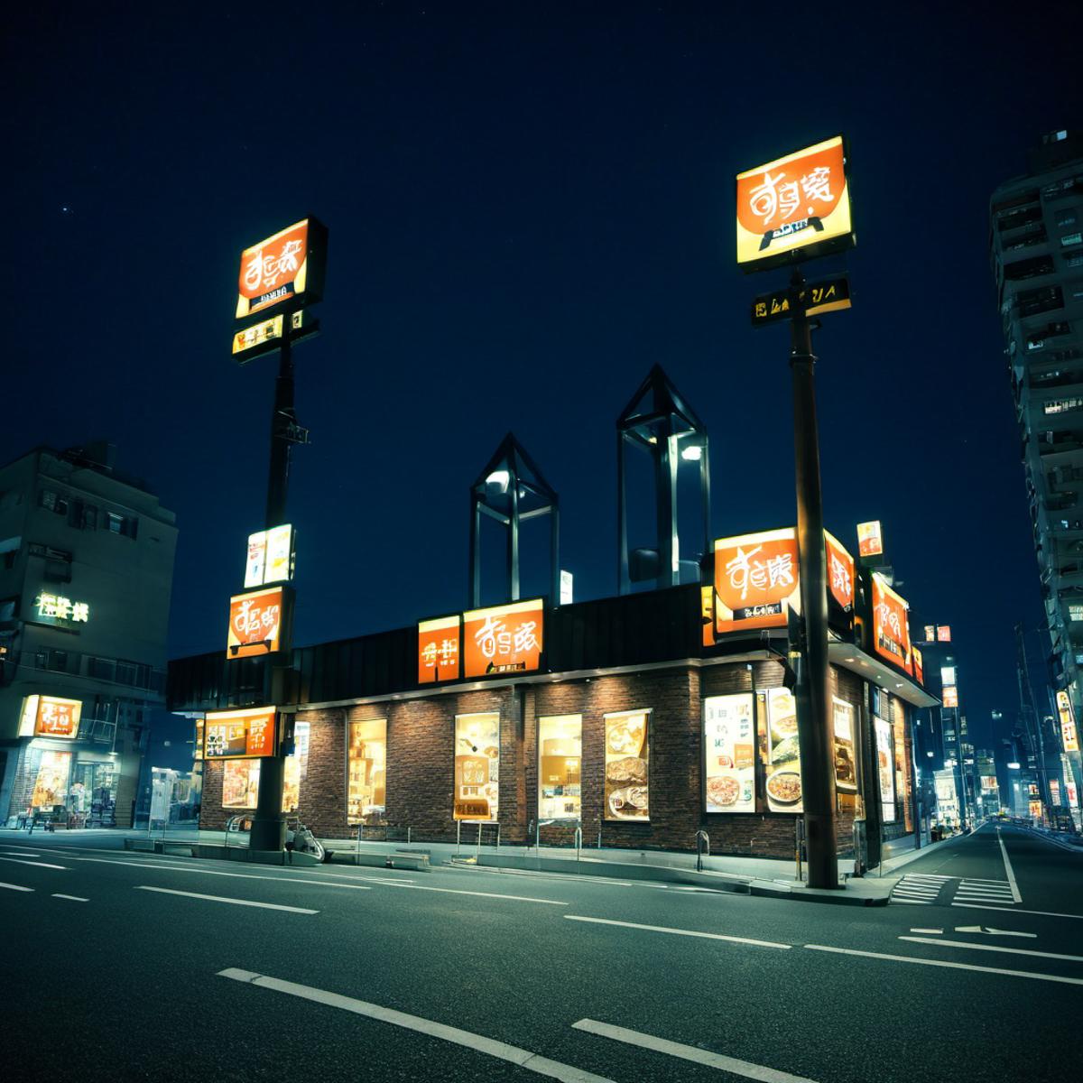 牛丼のお店 / sukiya SDXL image