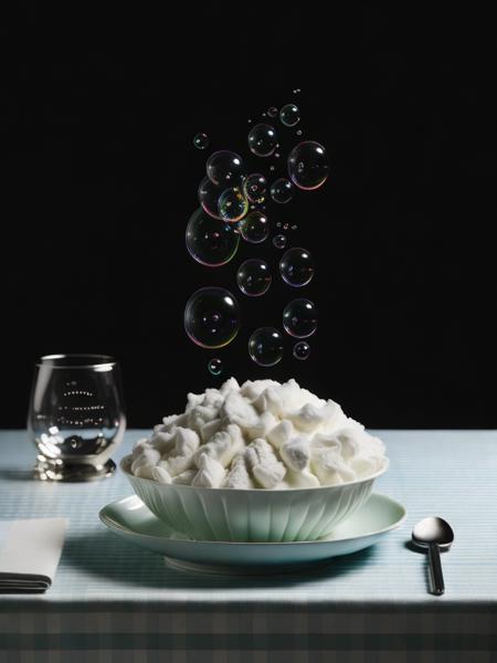 <lora:Plate:1>a plate with soap foam and bubbles