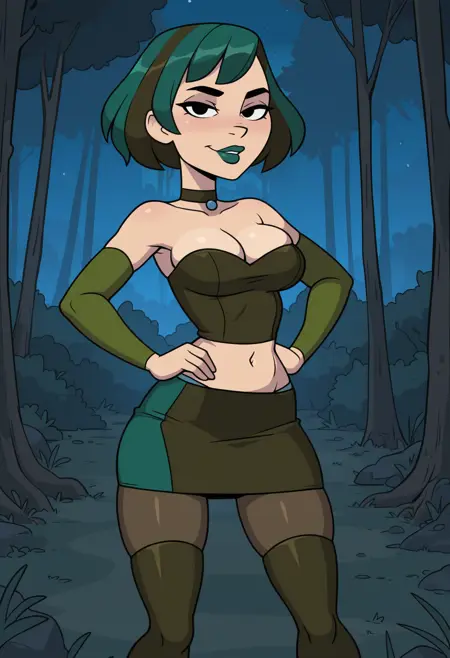 Gwen, (Camp Pinewood, Total Drama Island), LoRA, IllustriousXL