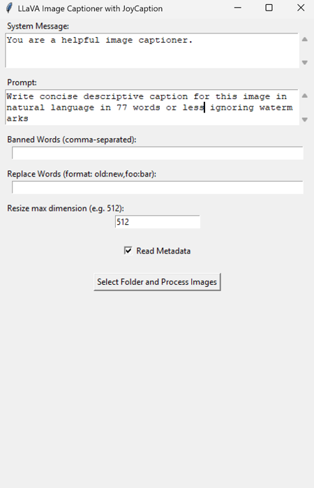 Joy Caption Standalone (Works on 8GB) With_MetaData
