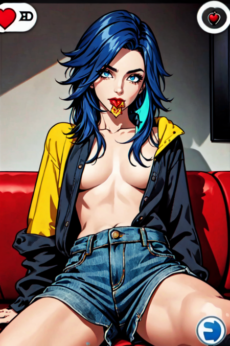 detailed face, detailed eyes, official art,   Pizza-TV-Couch  GenderFreeVibes  FunCensorship