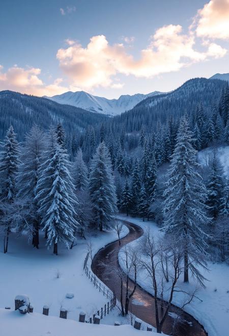 Beautiful winter landscape.