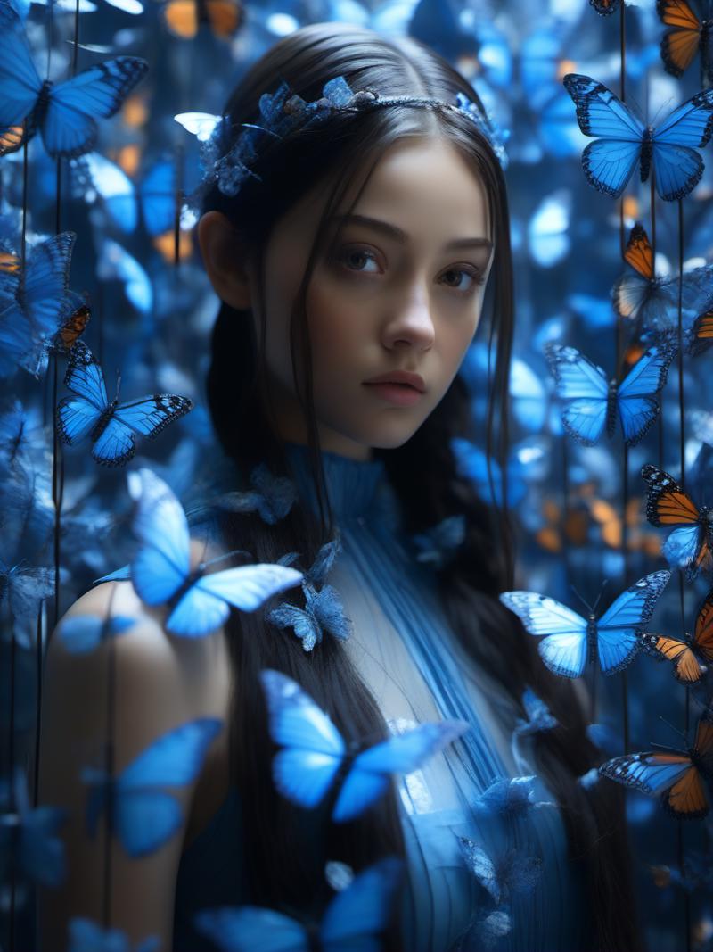 Blue_butterfly_SDXL 蓝色幻蝶 image by A_banana