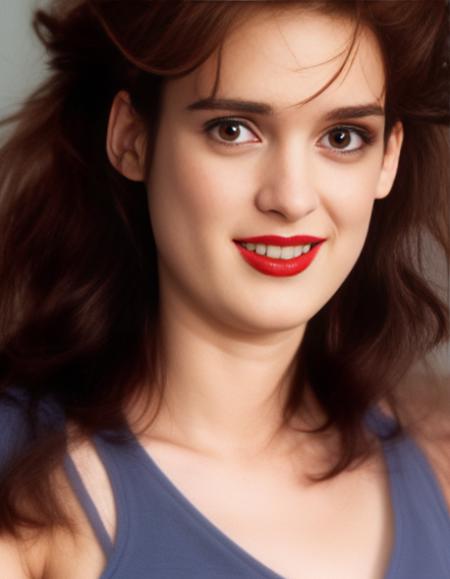 a photo of very2, blue, winona ryder