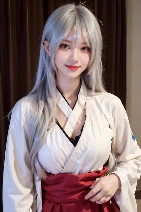 <lora:girl_20231105185802-000007:0.7>,face lighting,bright backlight,medium breasts,super high resolution,best quality,Photos,4k,(Realistic:1.2),1girl,long hair,white hair,smile,hanfu,