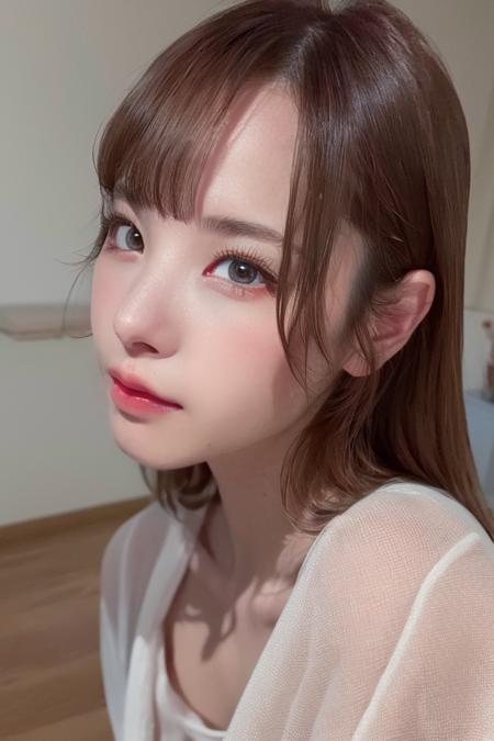 (8k, RAW photo, best quality, highres:1.1), (realistic, photo-realistic:1.2),  1girl, solo , upper body,  pale skin,   beautiful face,  cute, extremely detailed eyes, cherry heart-shaped lips,