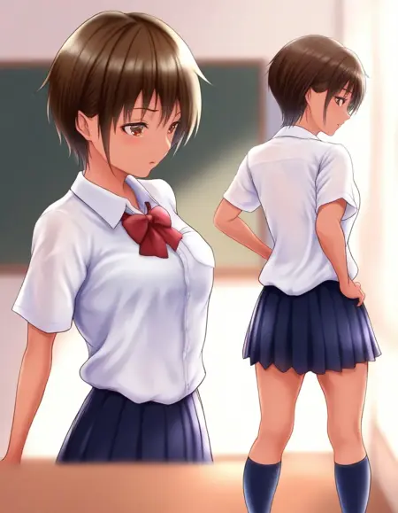 Chinatsu Minami - [Ameno] Kasshoku Boyish na Osananajimi