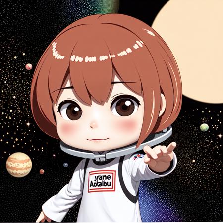 best quality, masterpiece, 1girl, astronaut, Jupiter, outer space, stars, orbit, chibi.
<lora:CheeBee:0.5>