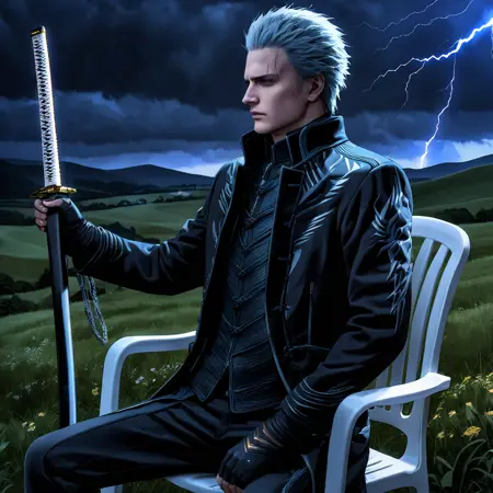 Vergil and his PowerChair!!!Devil May Cry5 XL.