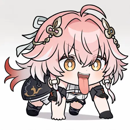 三月七冲刺表情包March 7 running pose meme