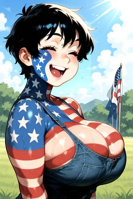 American flag skin pattern