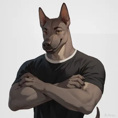 Anthro Xoloitzcuintli / Xoloitzcuintle / Xolo / Mexican Hairless Dog for Pony XL