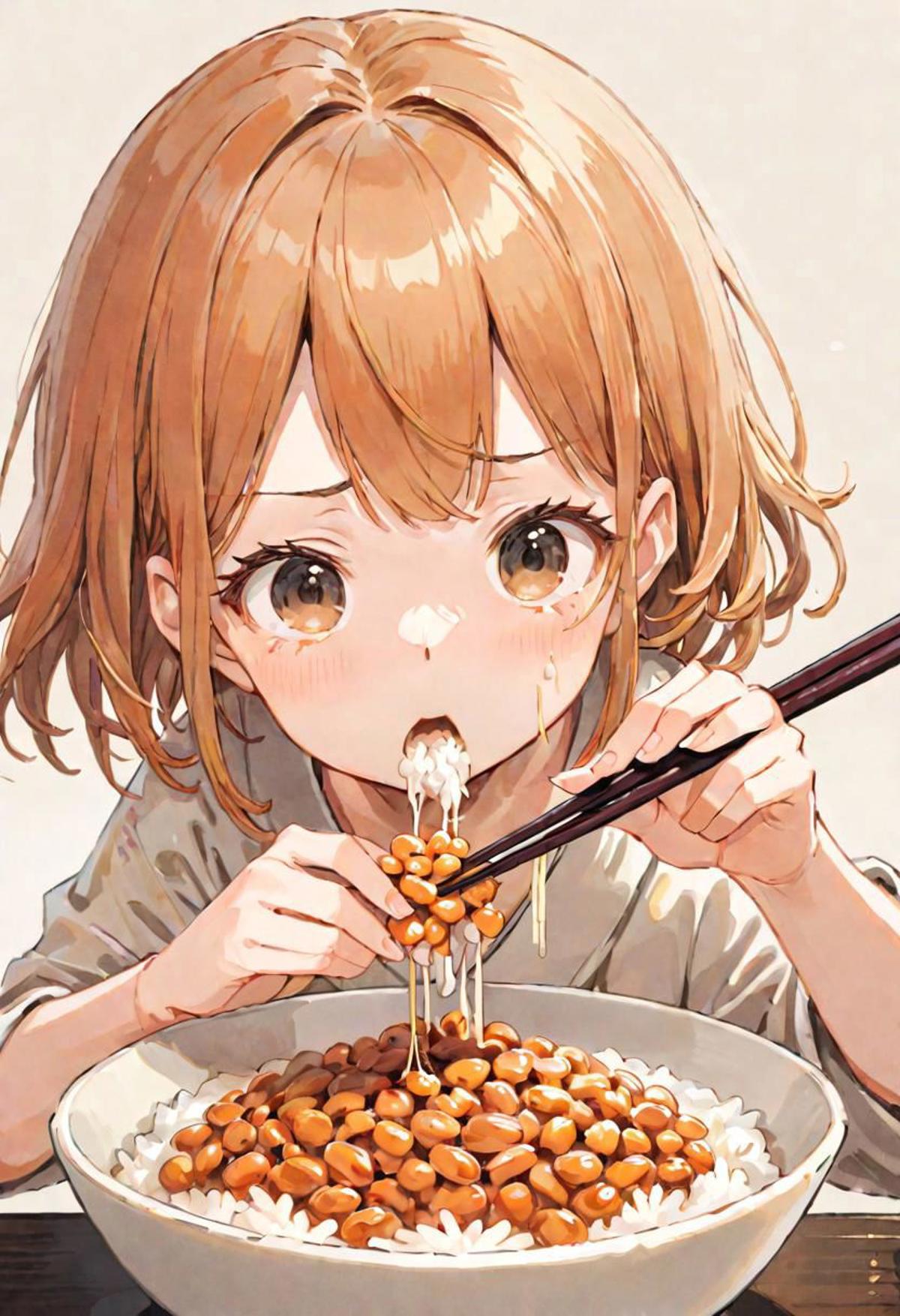 Natto: A Traditional Japanese Food / 納豆: 伝統的な日本の食物 image by tkvier