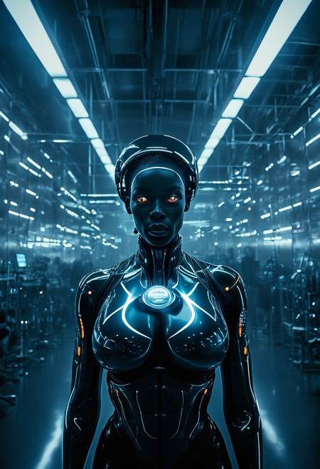 ()Hyoer Realistic:2.0)Polaroid picture of 
a hyper realistic Movie Still of (80 years old ((busty:1.8)) (((african american))) women) 
their (possessed glowing eyes:1.70)
image of a futuristic, high-tech laboratory, where athletes of all ages and backgrounds are gathered, each with a USB chip plugged directly into their brain. The air is filled with the hum of machinery and the soft glow of LED lights.
The athletes' eyes are closed, their faces serene, as they upload advanced athletic algorithms and skills into their minds. Their bodies begin to glow with a soft, blue light, as their muscles and reflexes are enhanced to superhuman levels.
Capture the surreal, futuristic atmosphere of this scene, where the boundaries between human and machine blur, and the possibilities of athletic achievement are redefined."