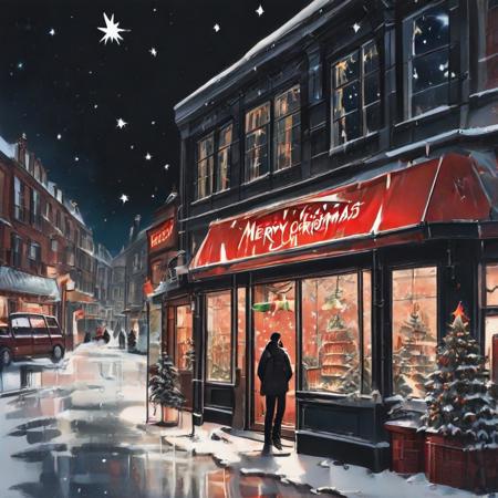 Christmas Eve - Night Shift Shopping Illustrious