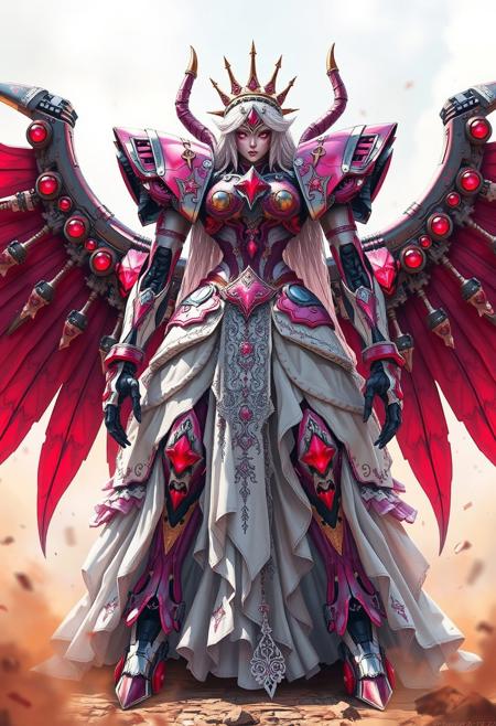Deadly Mecha Bride, a giant piloted mecha in the form of a Bride