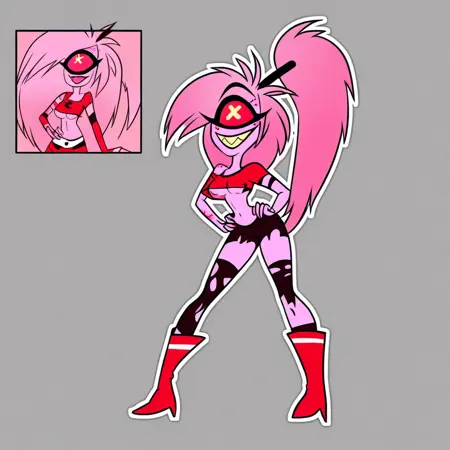 cherri bomb, hazbin hotel- pony