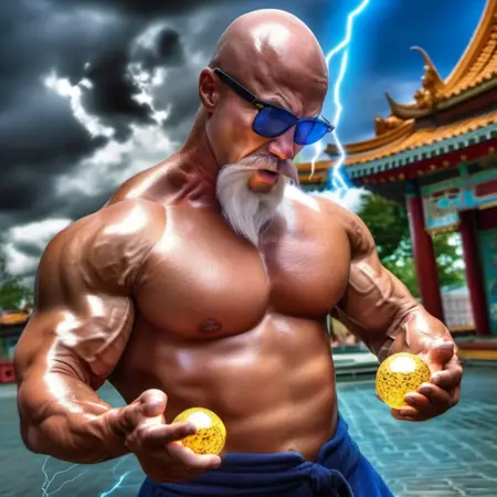 Master Roshi / Kame Sennin - Dragon Ball - SDXL Realistic / Anime