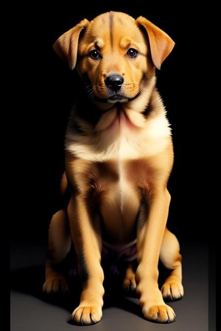 (black background, savannah),, (((wold pup, full body shot)))