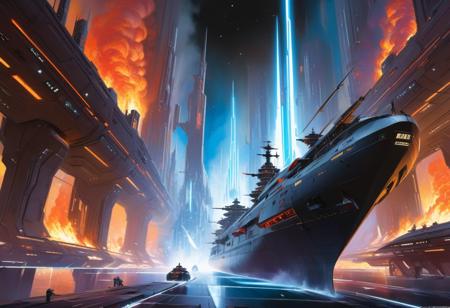 In the unpublished and breathtaking image (far beyond the unseeable) by john berkey, the essence of the Master's artistry shines through with remarkable clarity.  As your eyes wander across the canvas, you'll encounter a harmonious fusion of elements that defy convention and ignite the imagination. It is a visual symphony that stands as a testament to Berkey's boundless creativity. Vibrant and sublime colors dominate the image, bursting forth with a luminosity that captivates the viewer., d&d, fantasy, highly detailed, digital painting, artstation, sharp focus, fantasy art, character art, illustration, 8k, art by artgerm and greg rutkowski